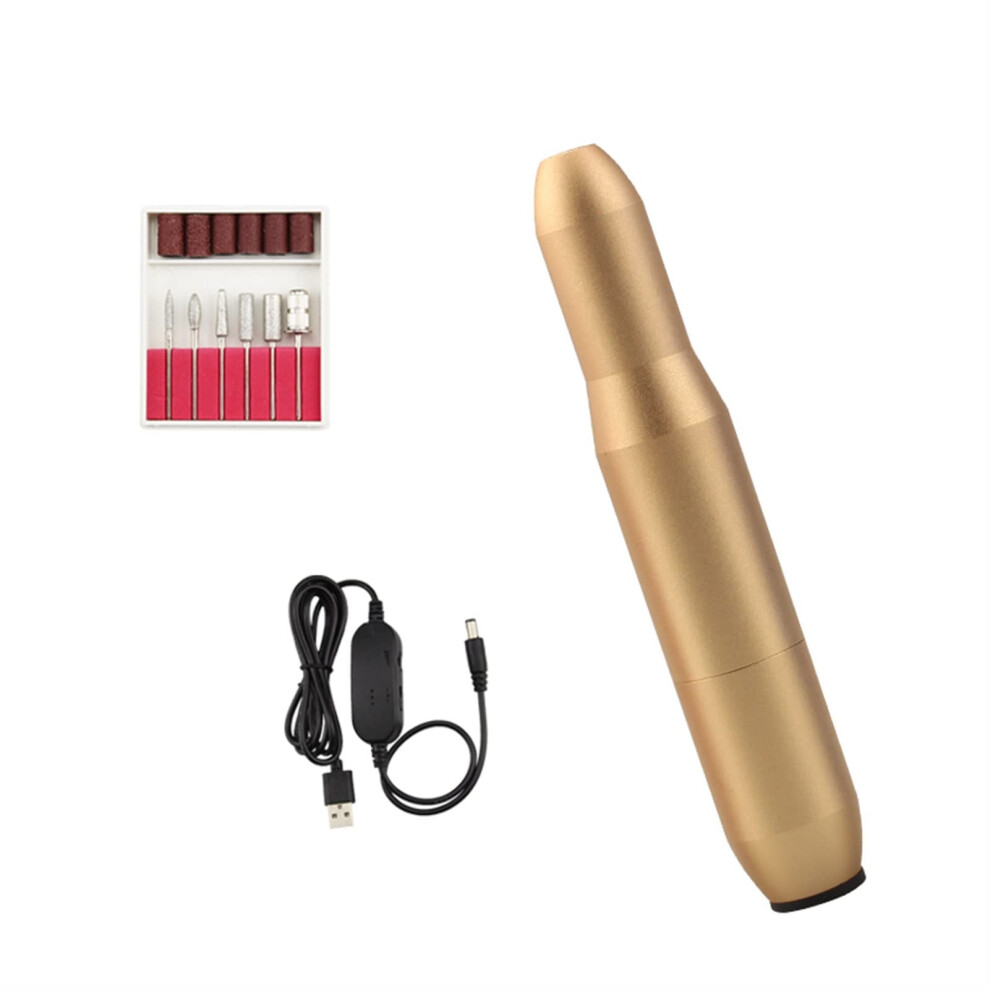 Electric Nail Drill Machine 35000RPM Professional Manicure Drill USB Pen for Gel Nails Salon