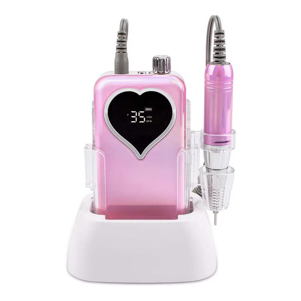 Cordless Rechargeable Electric Nail Drill 35000RPM Professional Gradient Brushless Efile Kit