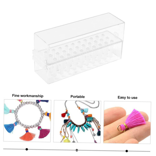 Nail Drill Bit Holder 30Piece Organizer Storage Box for Manicure Tools Home and Salon 2