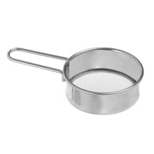 Stainless Steel Flour Sifter with Fine Mesh for Baking Sugar Dusting BreakResistant Easy Clean