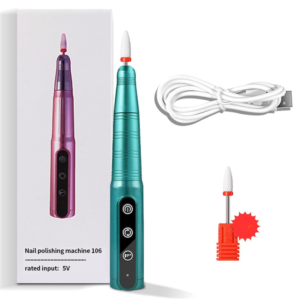 Light Electric Nail Drill 35000 Rpm Cordless Pen With Led For Manicure Pedicure Nail File