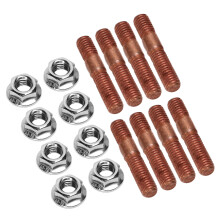 Hochdruck 8 Stück M8 1,25 Turbo Studs Kit Auspuffkrümmerbolzen