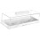 White Bread Storage Box with NonSlip Base, Elegant Kitchen Bread Bin for Cakes and Muffins 2