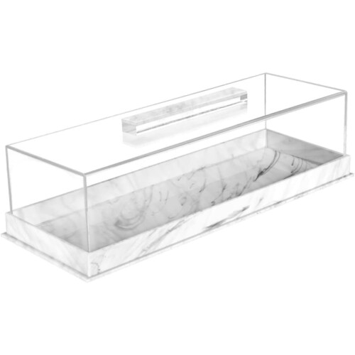 White Bread Storage Box with NonSlip Base, Elegant Kitchen Bread Bin for Cakes and Muffins 2