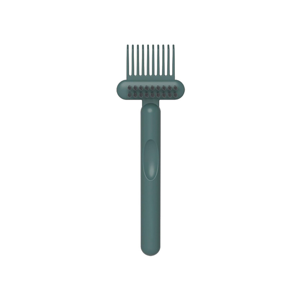 Green 2 In 1 Hair Brush Cleaner And Comb Cleaner Tool With Pick And Bristles For Home Travel Salon