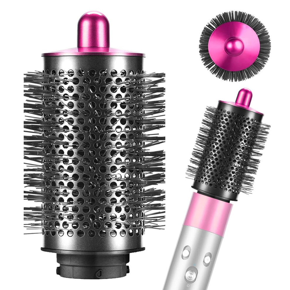 Large Round Volumizing Brush Attachment for Dyson Airwrap HS01 HS05 HS08 Nickel Fuchsia