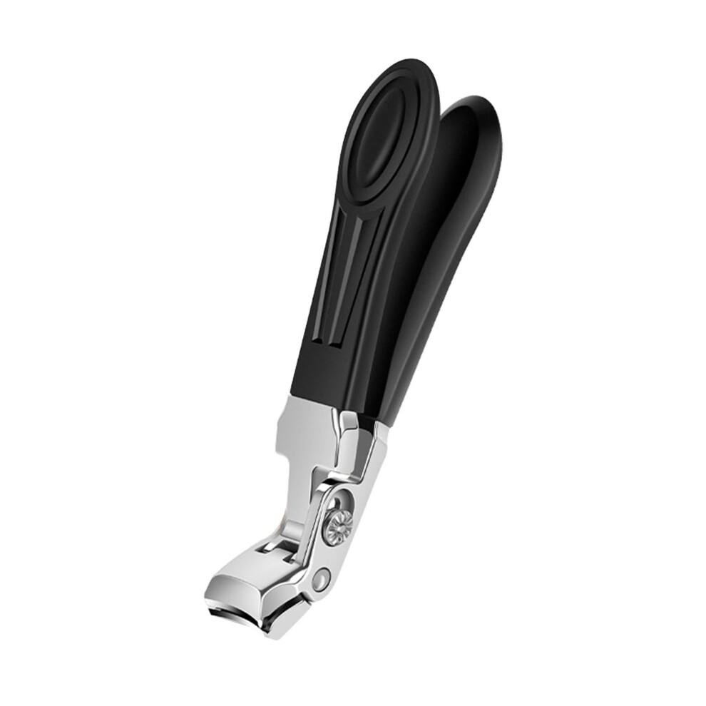 Silver Toenail Clippers For Thick Nails With Large Angled Head, Wide Jaw Nail Clippers For Seniors