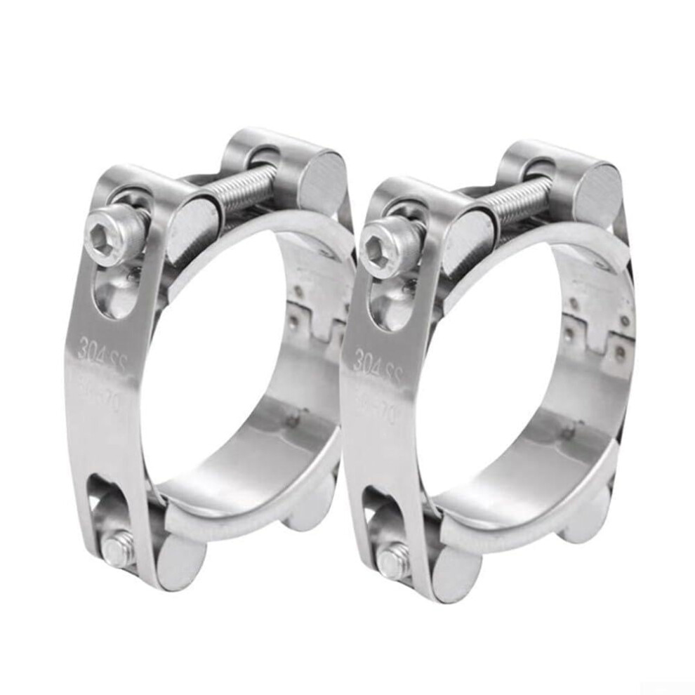 Stainless Steel Tbolt Hose Clamp 3040Mm Doublehead Pressure Leakproof For Turbo Exhaust 9044945710564