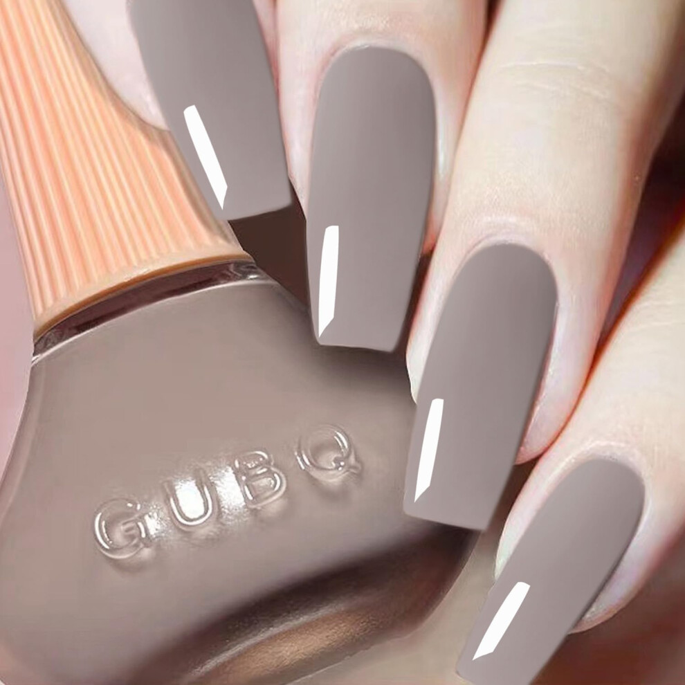 Quick Dry Gray Nail Polish, LongLasting ChipResistant Summer Nail Lacquer 0.41 fl oz