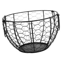 Vintage Rustic Wire Fruit Basket for Kitchen Storage, MultiFunctional Egg and Vegetable Holder