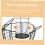 Vintage Rustic Wire Fruit Basket for Kitchen Storage, MultiFunctional Egg and Vegetable Holder 2