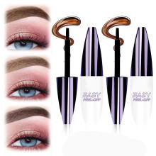 2pcs Waterproof Tattoo Eyebrow Tint Gel Longlasting Peel Off Natural Brow Effect #02