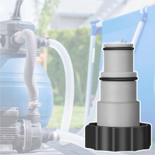 Swimming Pool Hose Adapter, Above Ground Filter Pump Adapter for Portable And Strong Conversion Between 38mm and 32mm Diameter Hoses, Multifunctional