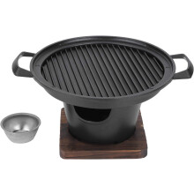 Barbecue a carbone compatto per uso esterno e interno, facile da pulire, rapida conduzione del calore, barbecue a carbone senza fumo con accumulo di