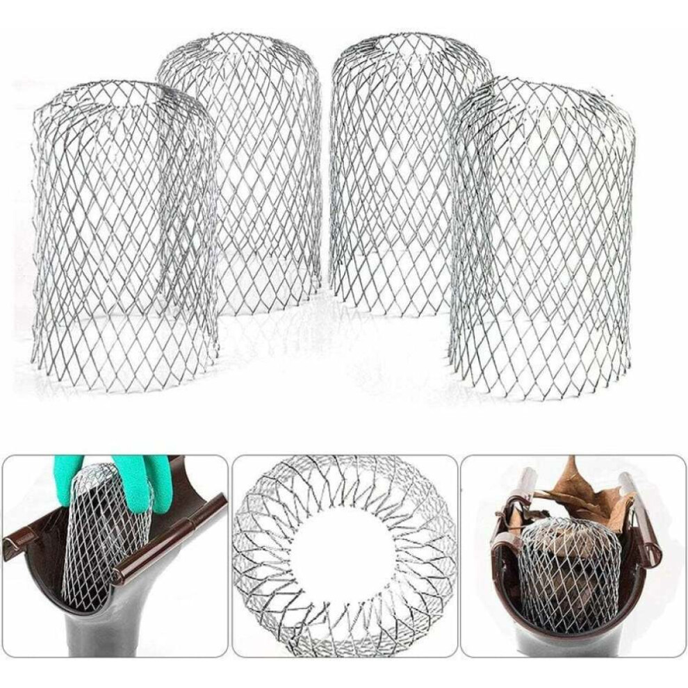 Aluminum Filter Strainers, Mesh Gutter Guard For Expandable Design And Easy Installation In Downspouts 9433291265444