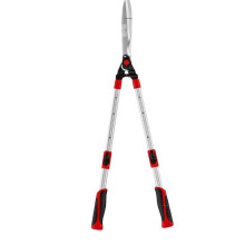 Heckenschere mit ausziehbarem Griff, Teleskop-Heckenschere zum Beschneiden und Formen von Sträuchern im Garten, Komfort-Gelgriffe, Stoßschutzpuffer