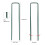 Versatile Garden Stakes, Galvanized Metal Landscape Staples, Sharp Ends For Quick Insertion, U-Type Design For Enhanced Support, Ideal For Weed 3