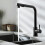 Professional Kitchen Faucet, Solid Brass Construction Ensures Durability, Pull Out Sprayer For Flexible Use In Every Kitchen Space, Non-Slip Handle 3