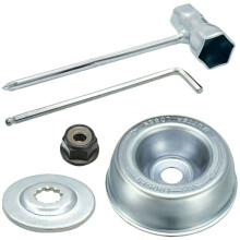 Klingenadapter-Aufsatz, Stihl Kompatibilitäts-Wartungsset Ersatzteile, Druckscheibe 4130 713 1600, Anschiebeplatte 4126 713 3100, Für FS250,