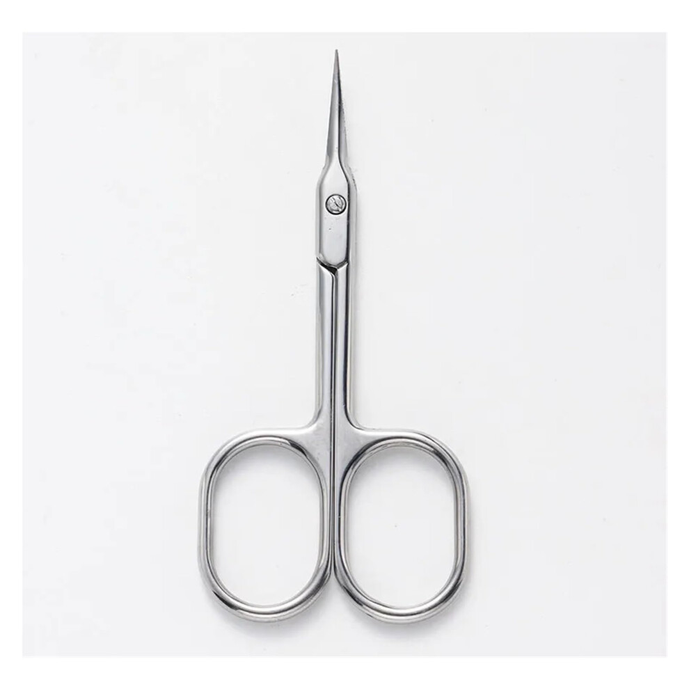 Silver Stainless Steel Cuticle Scissors With Sharp Blades For Precise Nail And Dead Skin Trimming