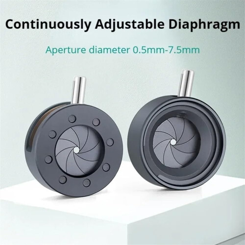 Microscope Zoom Iris Aperture 0.57.5mm Manual Diaphragm with Mounting Bracket for Camera Observation 1