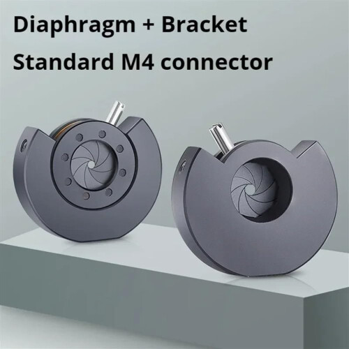 Microscope Zoom Iris Aperture 0.57.5mm Manual Diaphragm with Mounting Bracket for Camera Observation 2