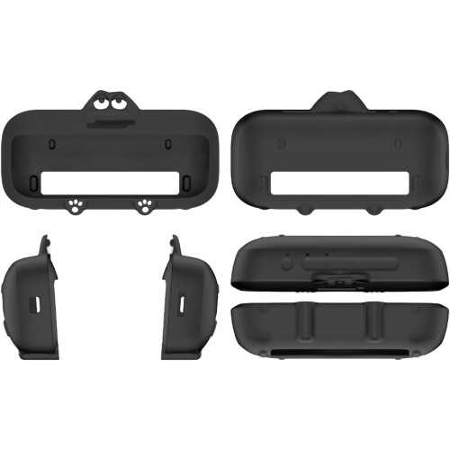 Bluetooth Speaker Case Silicone Waterproof Shockproof Cover with Full Access Controls Black 1