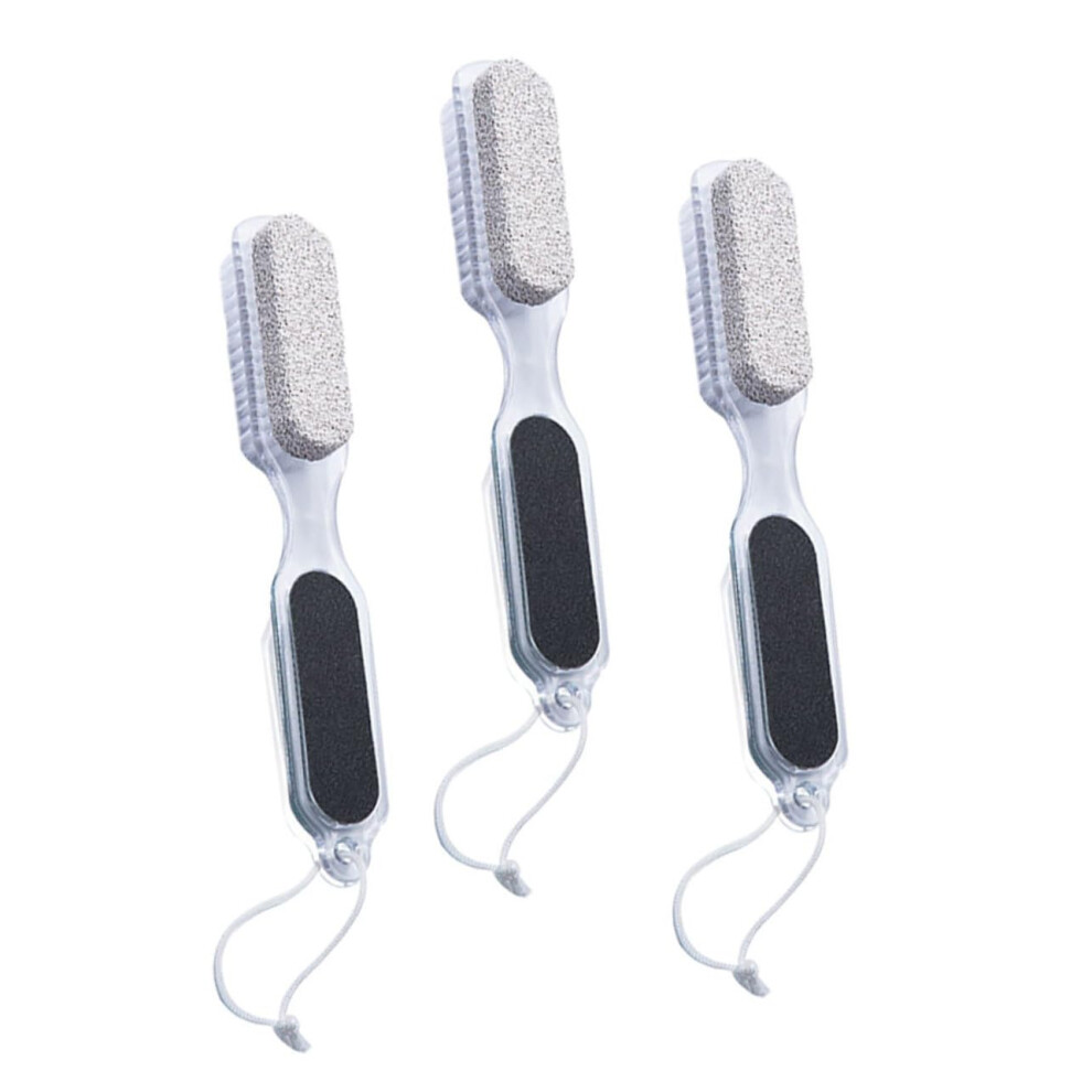3pcs Pumice Foot File Callus Remover DoubleSided Scrubber for Dead Skin and Cracked Heels