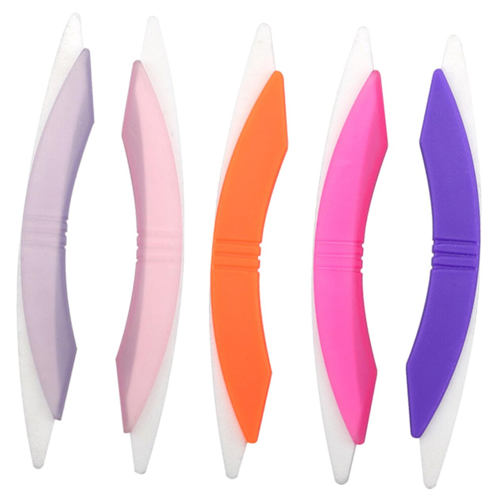 5pcs Professional Manicure Nail File Set with Curved Nail Buffers for Acrylic and Natural Nails