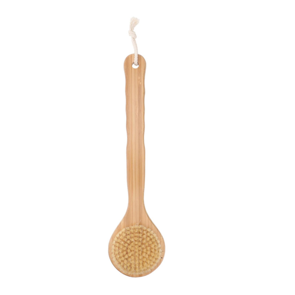 Bath Brush with Long Handle for Back Scrubbing, Gentle Exfoliating Body Brush with Soft Bristles