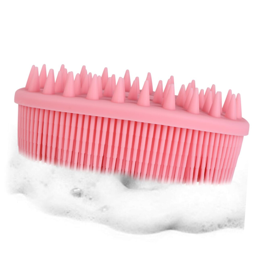 Silicone Bath Brush Set with Gentle Exfoliation and Massage Function for Shower and Travel