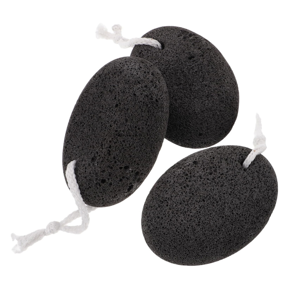 Natural Lava Pumice Stone for Feet Dead Skin and Callus Removal Home Pedicure Scrubber 3pcs