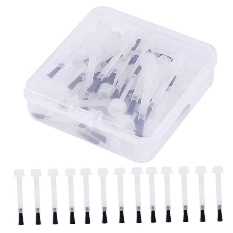 50pcs Disposable Nail Polish Brush for Even Application, Replacement Gel Polish Bottle Brushes