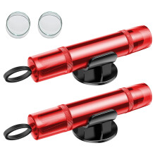 2 Pcs Car Safety Hammer with Seatbelt Cutter, Emergency Window Breaker 2in1 Tungsten Steel Head Red
