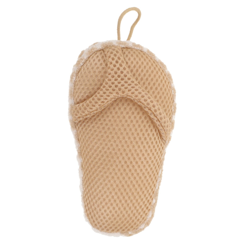 Exfoliating Shower Scrubber Slipper Shape for Adults with Gentle Skin Care and Rich Bubble Lather