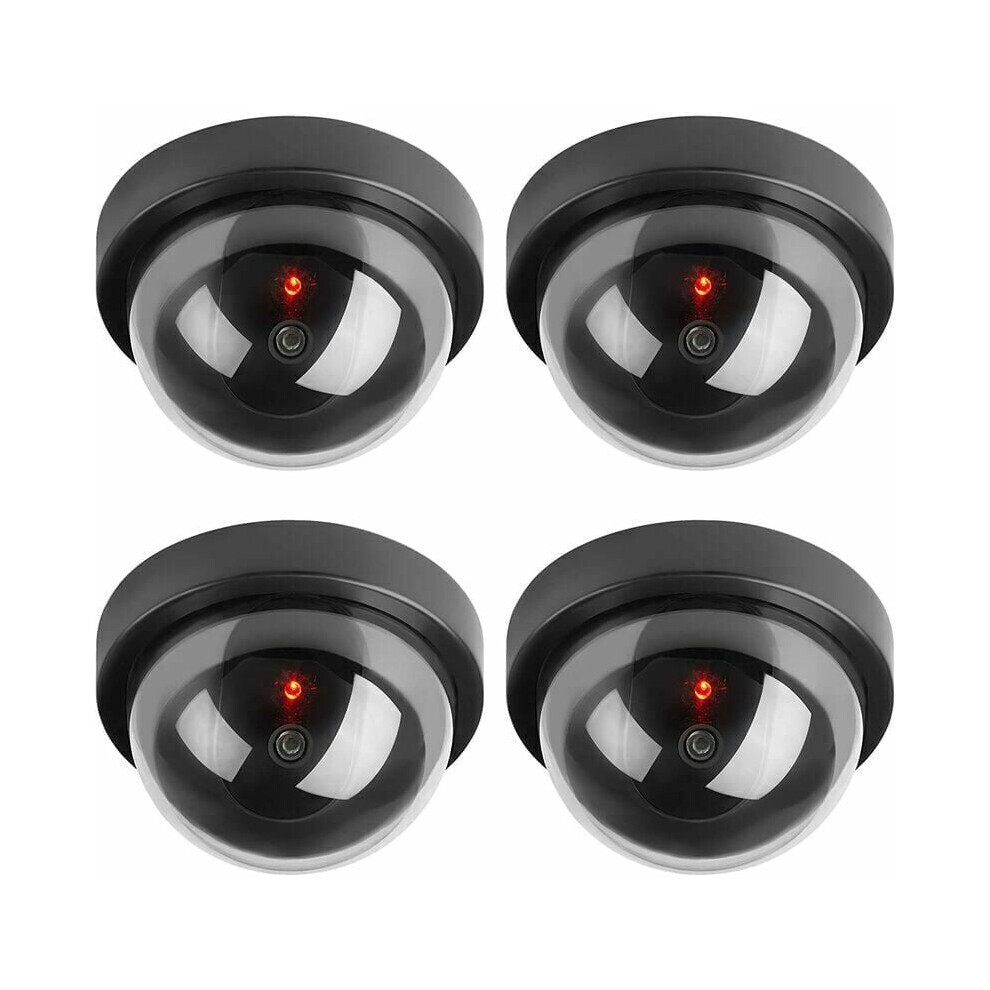 Flashing Red Led Dummy Security, Simulation Lens For Crime Deterrence, Easy Installation Weather Proof Dummy Camera With Realistic Appearance 9358999117331
