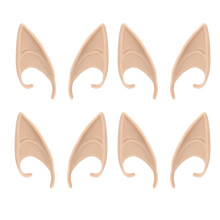 Orecchie morbide e appuntite per travestimenti, orecchie da fata, folletto o elfo per cosplay, accessori per feste in maschera, riutilizzabili dopo