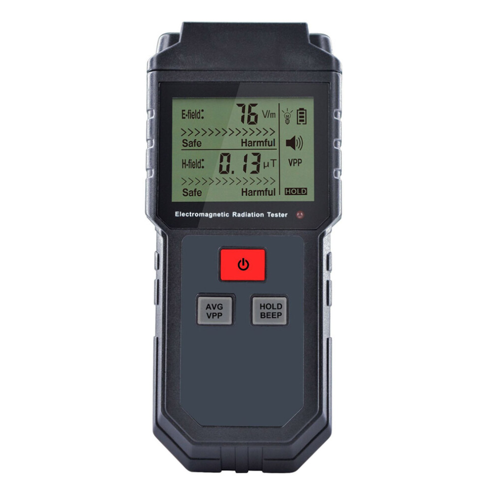 Electromagnetic Radiation Tester For Environmental Monitoring, Handheld Radiation Tester With Auto Alarm And One-Touch Lock, Emf Meter With High 9482828582295