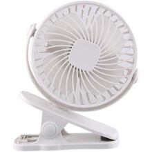 USB Charging Mini Fan for Desk and Car, Stepless Speed Regulation Clip Fan with Dual Power Supply Silent Portable Rechargeable Fan, Lightweight and