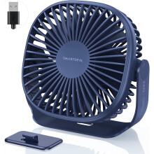 Prenosný stolový ventilátor, mini ultratichý chladiaci ventilátor, rotácia 360 stupňov, 3 rýchlosti, kompaktný dizajn, napájanie cez USB