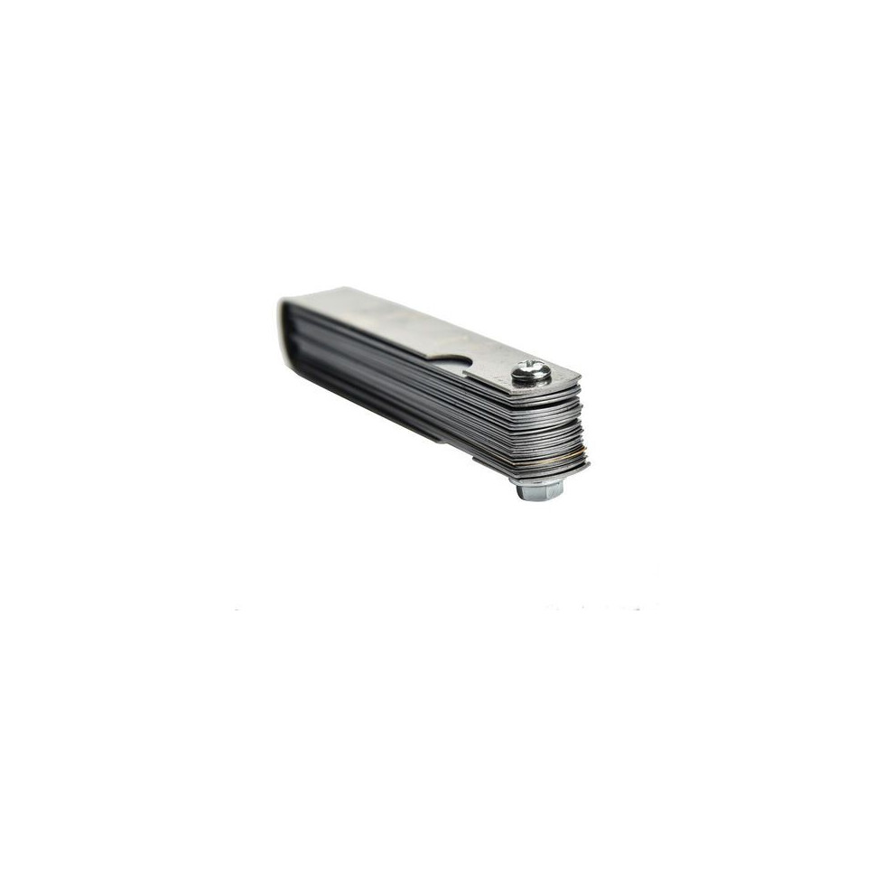 Precision Thickness Gauge, Stainless Blades Measuring Tool With Dual Marked Metric And Imperial Foldable Feeler Gauges 9173940944466