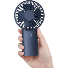 Söpösti muotoiltu minikokoinen kädessä pidettävä tuuletin, kannettava USB-ladattava ostoksille ja piknikille, 3 säädettävää nopeutta ja