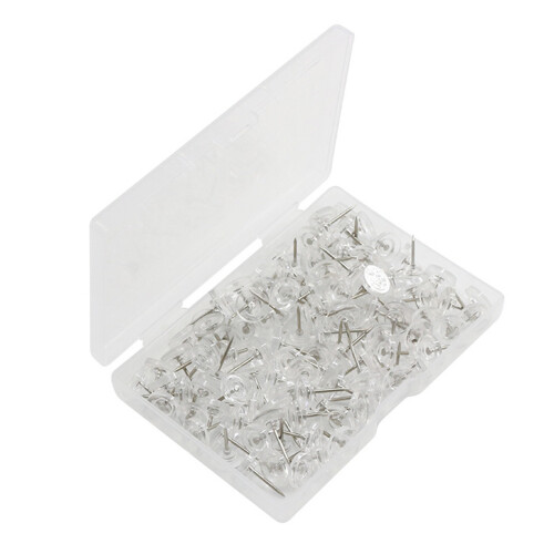 Durable Wall Tacks, Easy Insertion Removal Ensuring Effortless Management, Multi-purpose Usage Spanning Multiple Environments, Transparent Appearance