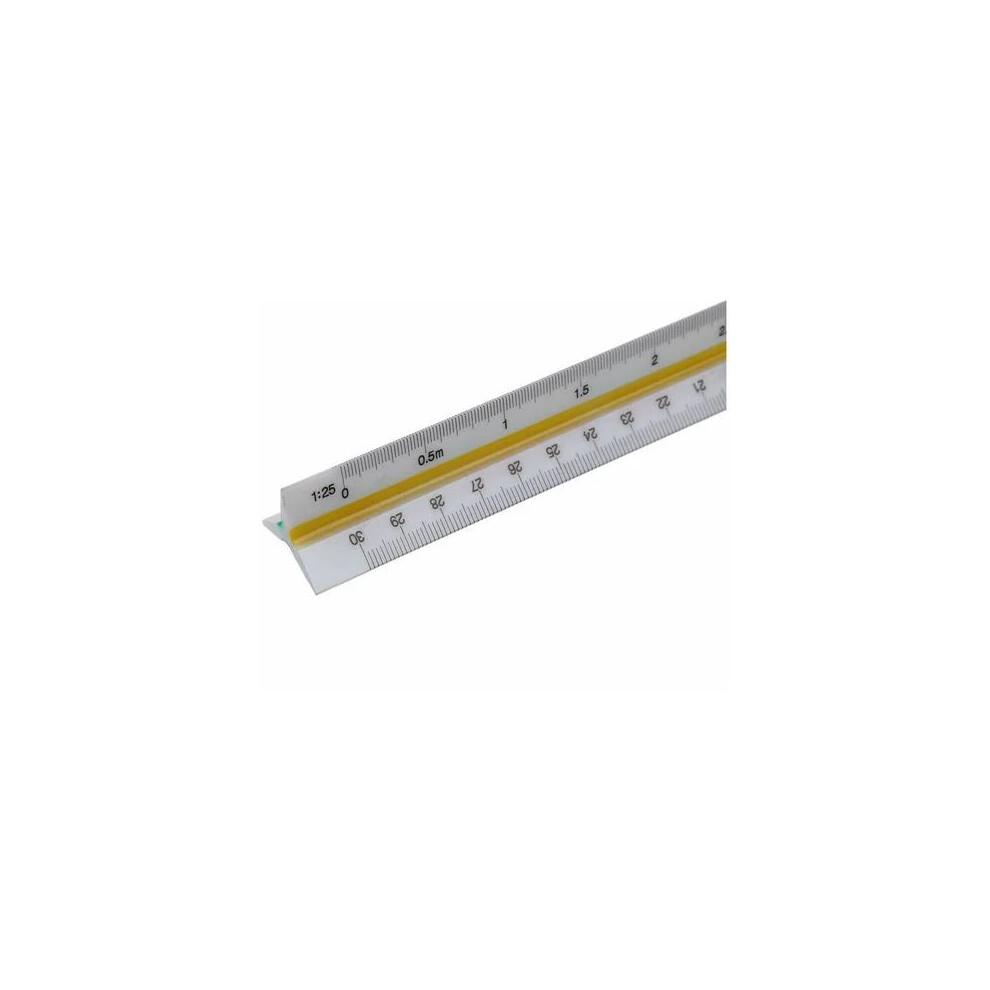 Drafting Scale, Triangular Metric Scale Measuring Ruler, Color-Coded Grooves For Architects 9173940937819