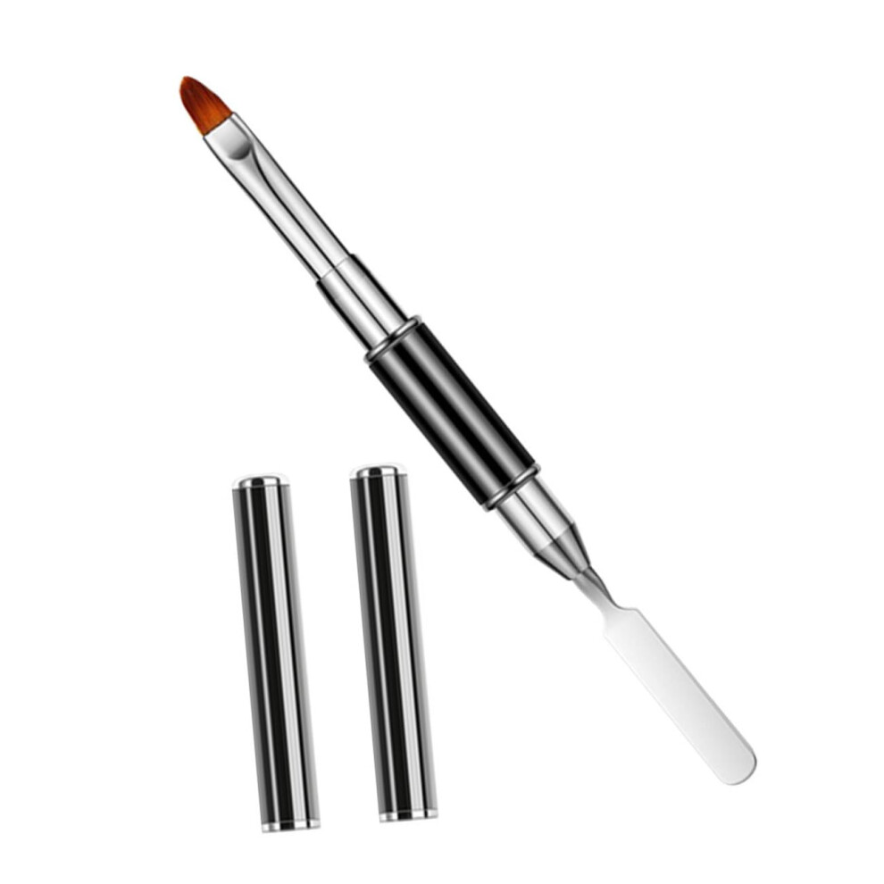 DualEnded Gel Nail Art Brush with Stainless Steel Picker for Acrylic Extensions and Precision Detailing
