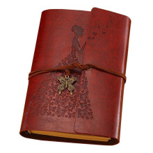 Diário de Viagem com Design Vintage, Encadernação em Espiral, Caderno de Esboços em Couro, Papel em Branco, Caderno Recarregável em Couro PU
