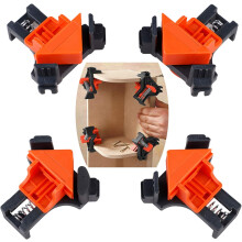 Conjunto de grampos de canto articulados ajustáveis: a ferramenta essencial para trabalhos em madeira e muito mais.