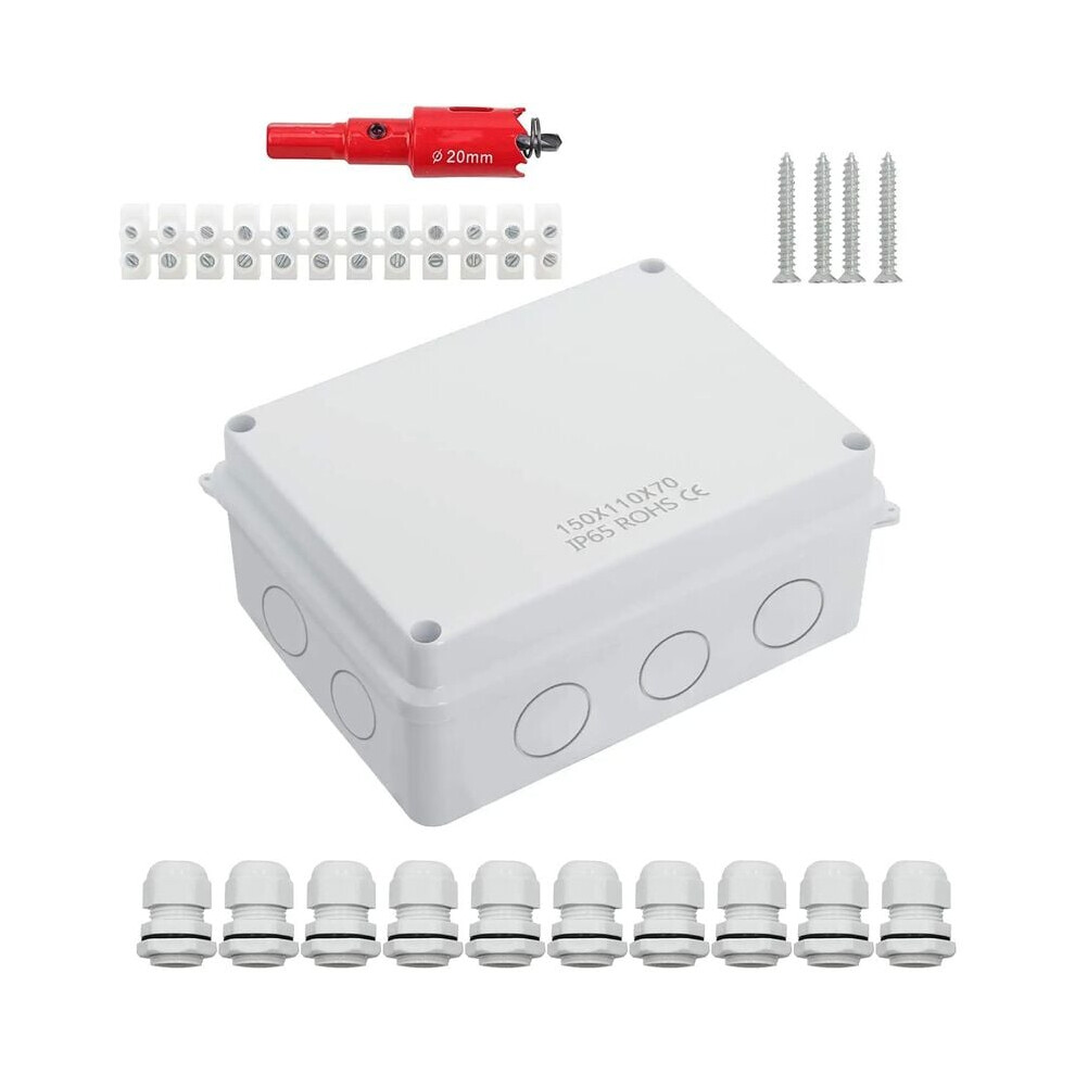 Ip65 Electrical Enclosure, Impact Resistance & Easy Installation, Sturdy Abs Plastic Universal Project Box, Dustproof & Waterproof Junction 9358999114927