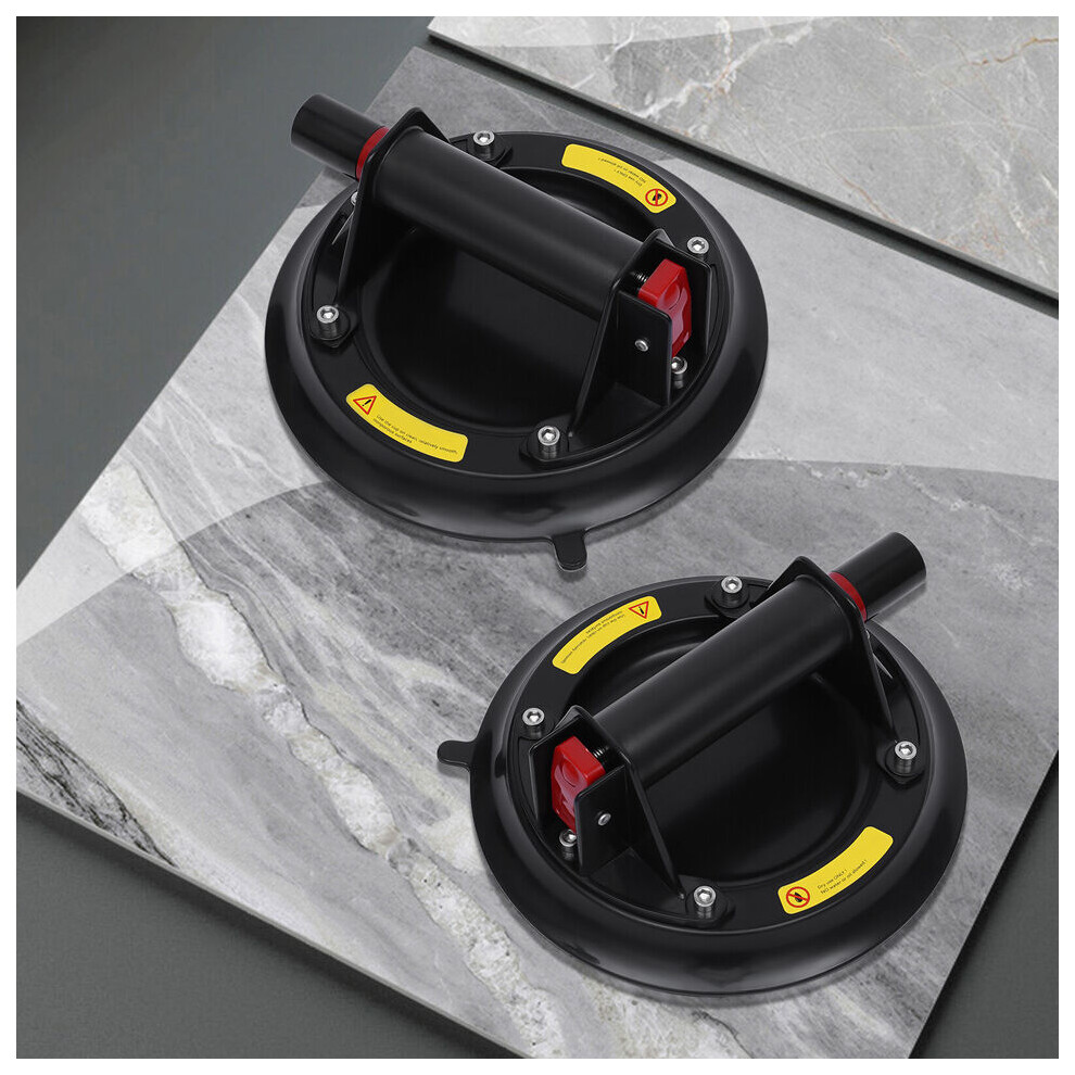 Innovative Industrial Suction Cups, Heavy Duty 8" Vacuum Lifter With Red Line Indicator For Safe Handling On Smooth Surfaces, Up To 150 Lbs Capacity 9169997640017