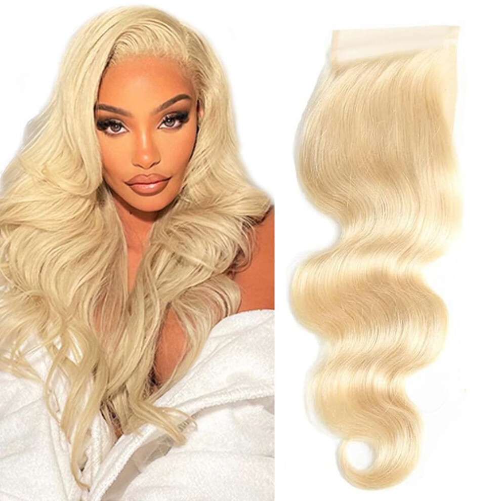 613 Lace Closure 4x4 HD Transparent, Pre Plucked Brazilian Virgin Hair, 150 Density Body Wave